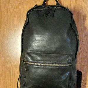 Fossil Black Leather Estates BackPack- Unisex
